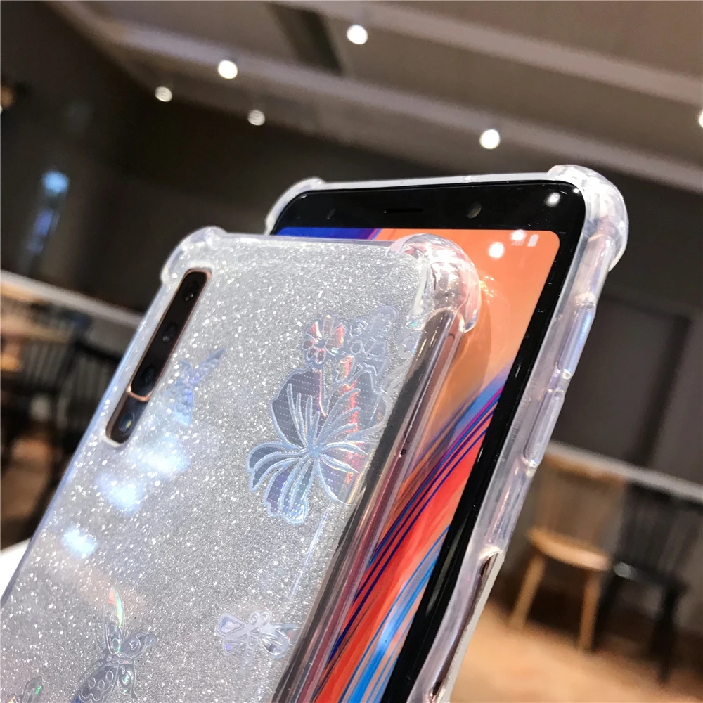 Защитный блестящий чехол Buterfly Rose Flower для Sony Xperia XZ4 XZ3 XZ2 XZ1 XZ X Z5 мягкий из ТПУ XA3 Ultra XA2