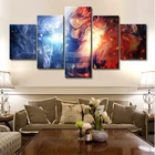 Аниме картины My Hero плакат Академия Тодороки шото манга декоративные картины на стену дом на холсте для подарка Мальчикам 5 шт.