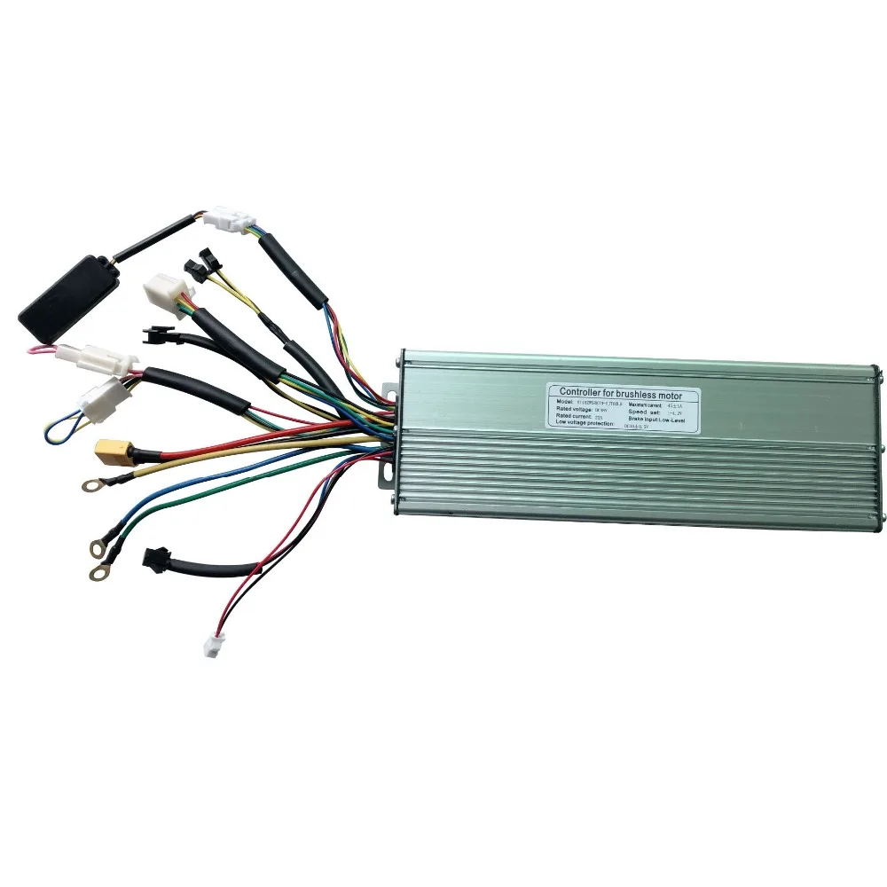 18 Mosfet контроллер KT подходит для 48V 1500/2000 ваттовый мотовелосипед; безщеточный безредукторных мотор для центрального движения двойной режим/Синусоидальная волна, фара для электровелосипеда в ключевой программист