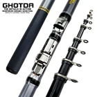 Телескопическая карбоновая удочка GHOTDA, спиннинговое удилище для ловли на скалах 1,5 м, 1,8 м, 2,1 м, 2,4 м, 2,7 м, 3,0 м