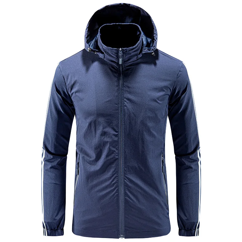 

Куртка для кемпинга с капюшоном, дышащая ветровка для треккинга и горного туризма, Мужская ветровка с защитой от УФ излучения, уличные спорт...