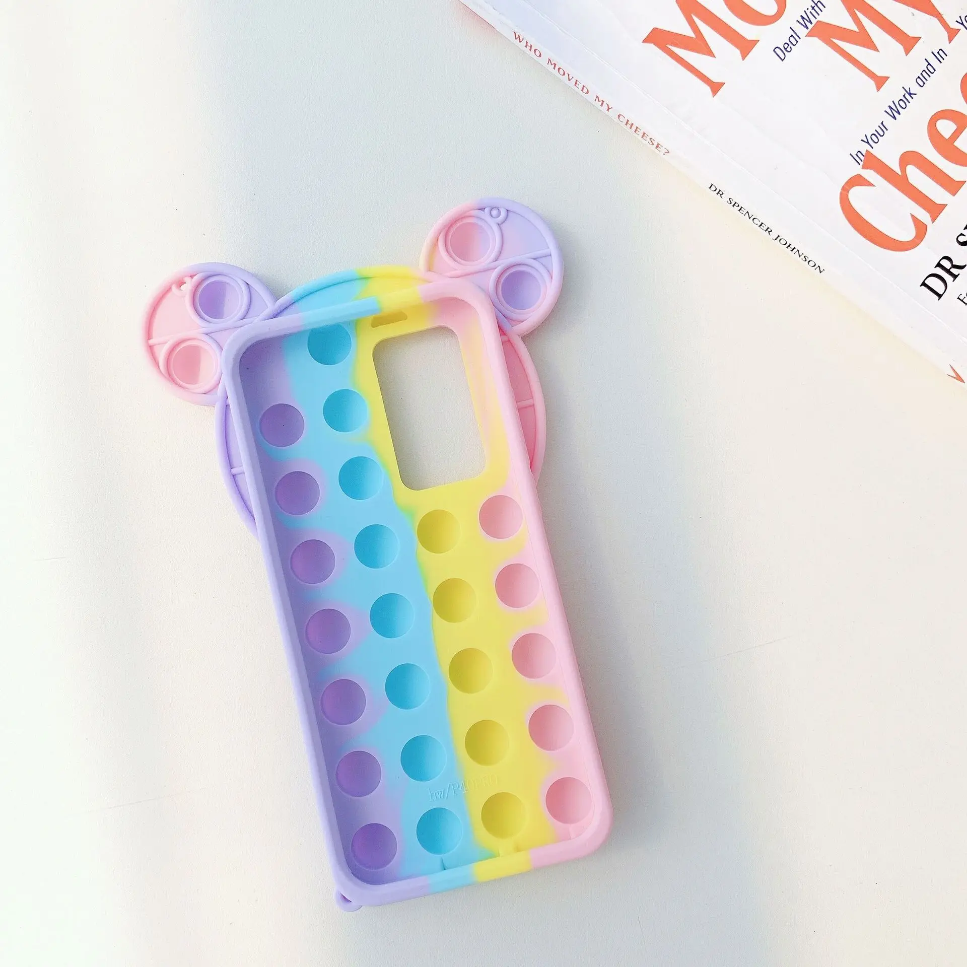 

Cute Ear Phone Case for Samsung S21ultra Note 10 S9 Phone Case Three-dimensional Note20 Pinch S20plus Silicone Soft Application