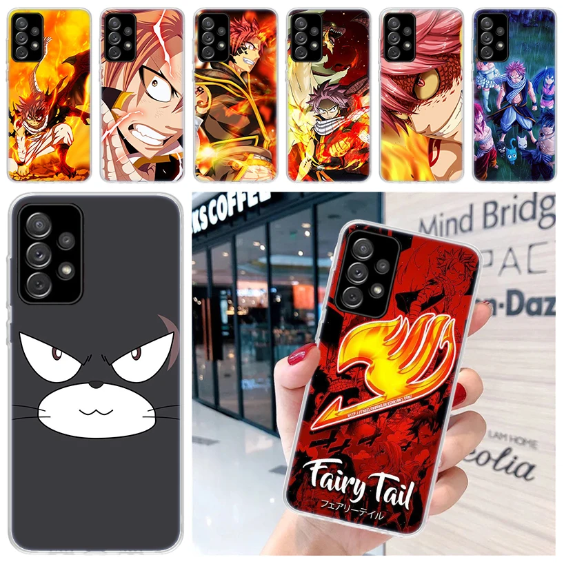 Чехол Феи хвост аниме для Samsung Galaxy A52 A53 A12 A13 A22 A23 A32 A33 чехол телефона A72 A73 A02S A03S A42 5G