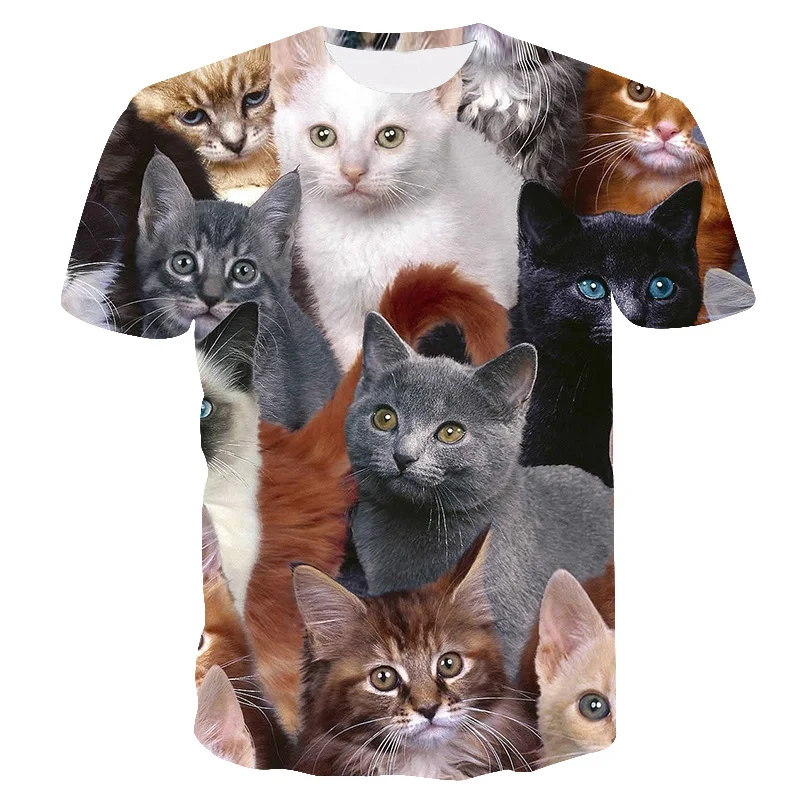 

Fashion animal Tees 2020 New Stylish Summer Men/Women T-shirt 3d Print Designed Cute Giant Panda T shirt Cat T-shirt