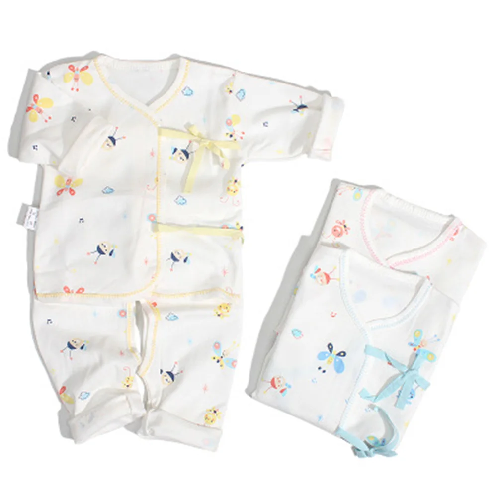 Хлопковая детская одежда комплект нижнего белья для новорожденных 0-6 месяцев |