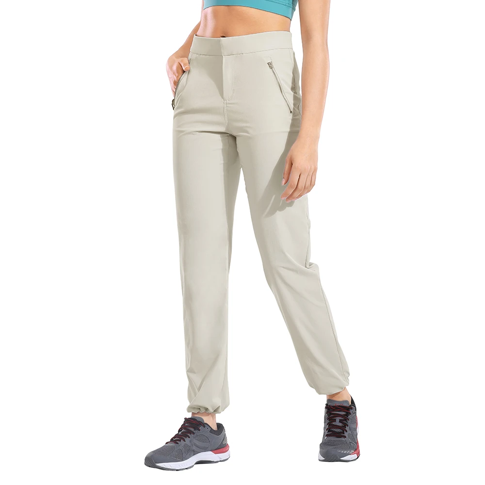 

Women's Lightweight Stretch Thick Pants Outdoor with Zipper Pockets-32 inches