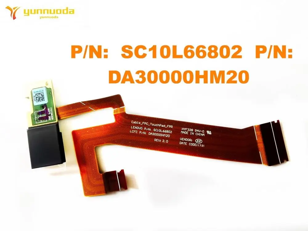 original for touchpad cable for lenovo thinkpad x1 carbon 5th 2017 pn sc10l66802 pn da30000hm20 tested good free shipping free global shipping