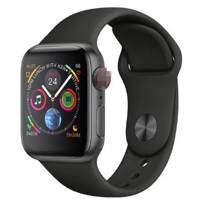 IWO 12 Смарт-часы IWO 11 10 Plus версия Smartwatch с ЭКГ пульсометром IWO 8 Plus Smartwatch для Apple Android Phone - Цвет: Черный