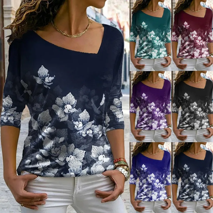 Новинка 2021 женская футболка с длинным рукавом Свободный пуловер рубашка