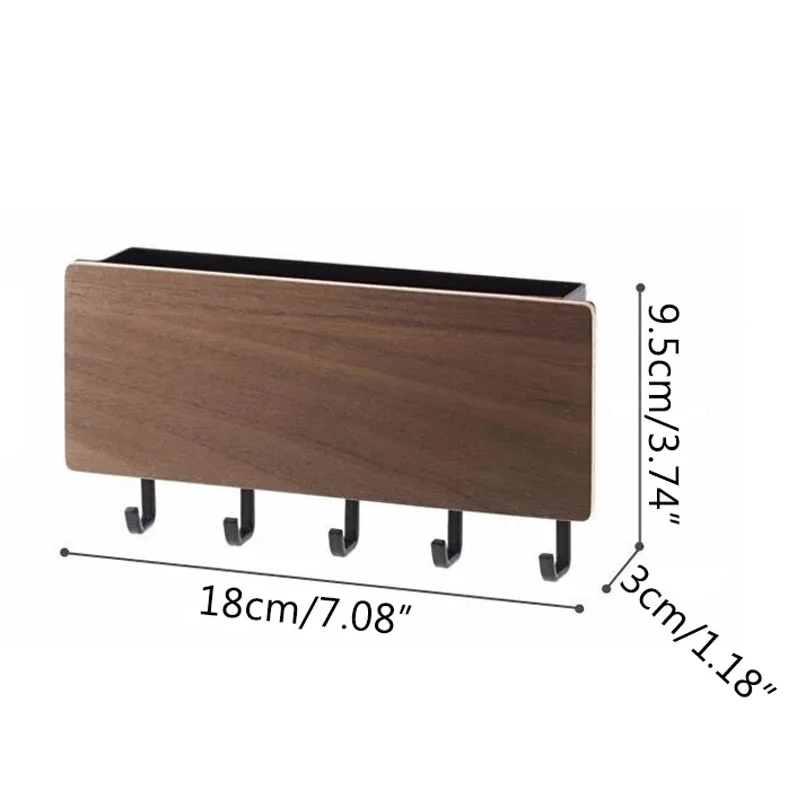 

Hook Storage Rack Home Wall Vintage Key Wooden Hanger Hallway Home Decorative Room Space Saving Small Bedroom Door Back Rack
