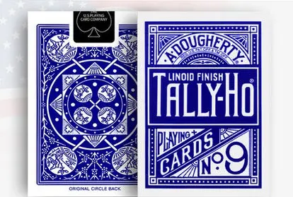fan blue 1 колода Tally-Ho игральные карты Волшебные трюки колоды карточная колода - Цвет: fan blue