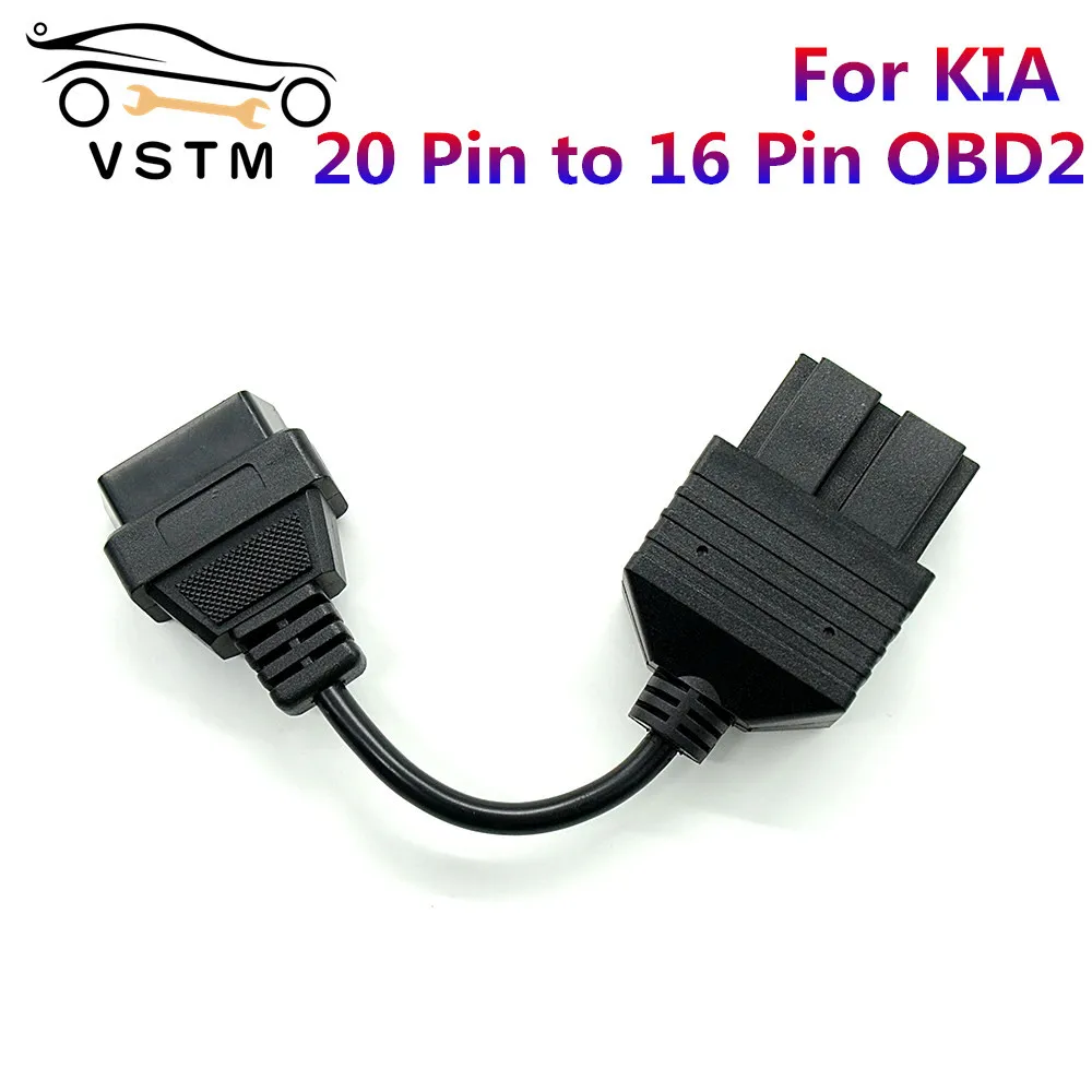 

2021 NEW OBD2 Cable For KIA 20 Pin To 16 Pin OBD OBDii Diagnostic Scanner Tool Code Reader For KIA 20Pin Adapter Cables