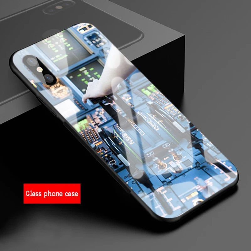 Чехол из закаленного стекла для iphone 12 11 Pro Max 5 6 7 8 X XS XR XSMax | Мобильные телефоны и