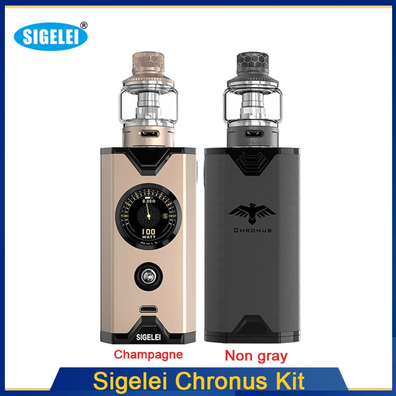 Зазор оригинальный комплект для вейпа Sigelei Chronus питание от аккумулятора 18650 с 510
