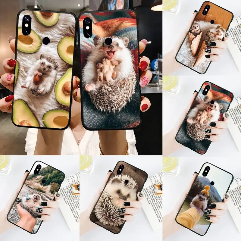 

Cute Hedgehog Phone Case For Xiaomi Redmi Note 4 4x 5 6 7 8 pro S2 PLUS 6A PRO