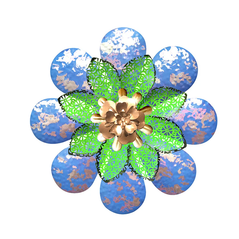 

Metal Flower Wall Art Decorations Hanging Multiple Layer Art Sculptures for Indoor Outdoor Decorartions PW