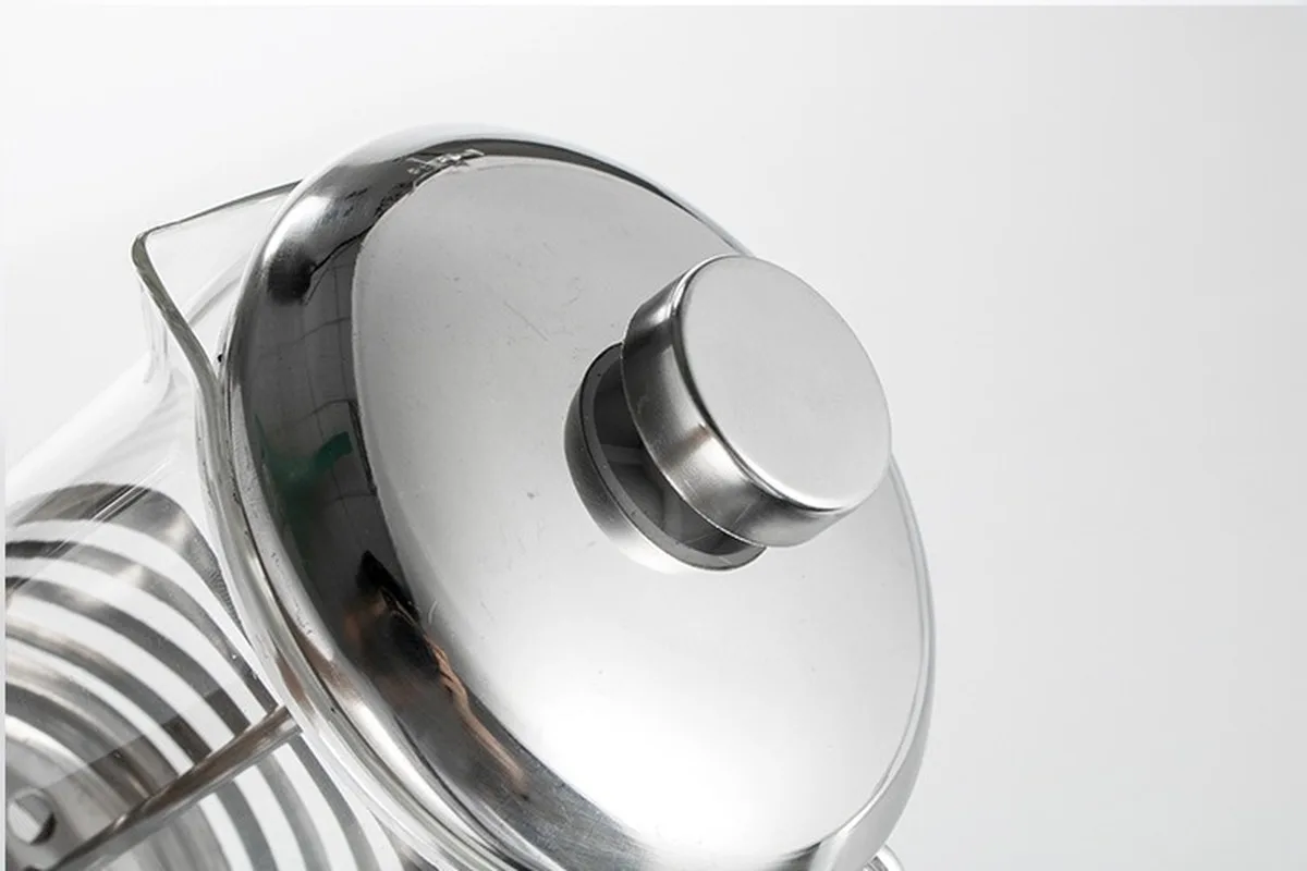 Ручной пресс для кофеварки Es из нержавеющей стали стеклянный французского кофе