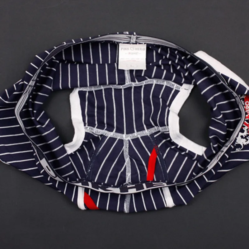 M-XXL 2018 розовые мужские трусы-боксеры высокого качества с принтом в полоску