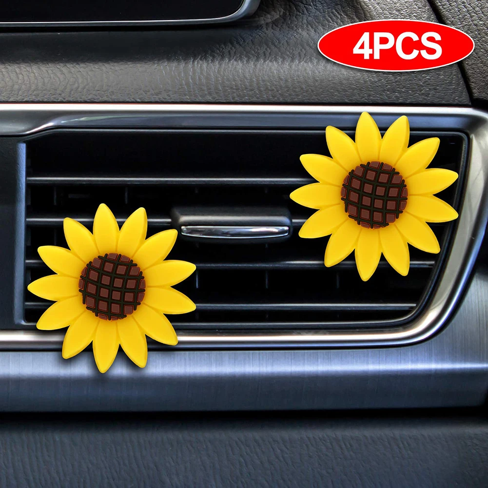 Освежитель воздуха в салоне автомобиля освежитель виде подсолнуха с зажимами