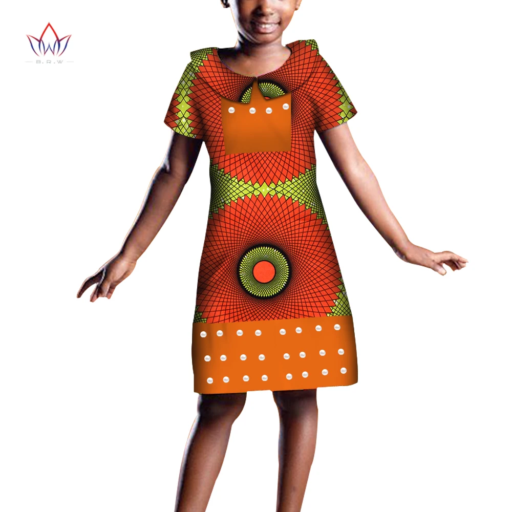 

Одежда для девочек в африканском стиле; Детские традиционные хлопковые платья в стиле Дашики; Платье с короткими рукавами для девочек с при...
