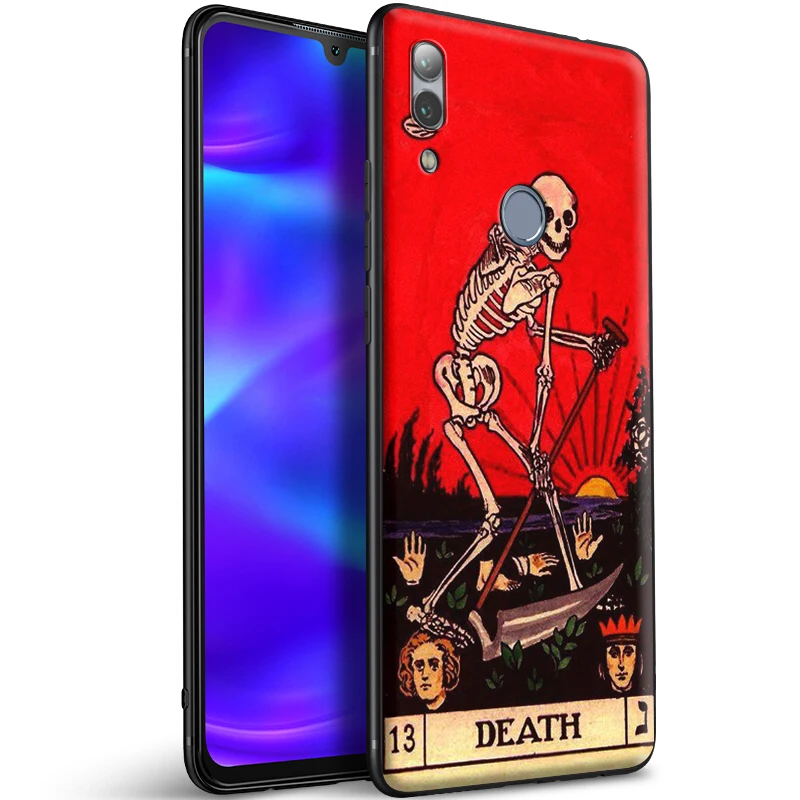 Силиконовый чехол Death Tarot для Huawei Honor V30 30 8 8A 8X 8C 9 9X 10 Note View 20 20S Pro Lite | Мобильные
