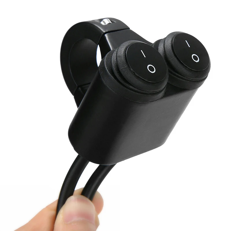 Горячая Распродажа 12V руль мотоцикла квадроцикла двойная кнопка переключатель