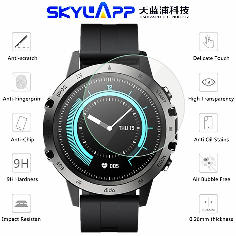 

Smart Bracelet Watch Protection Film For dido E8 1.3''Inch HD Protective Screen Anti-scratch Tempered Film Glass