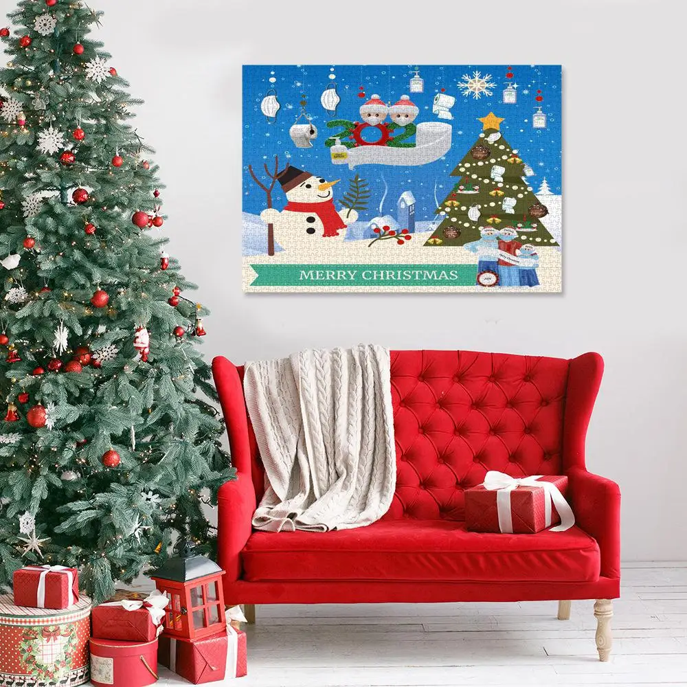 

1000 Pieces Paper Mini Puzzle Game Picture Toy for Christmas Adults Children kids games puzzle toys Educational Toys