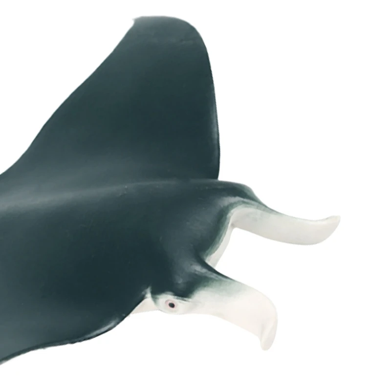 

2Pcs Simulation Marine Animal Model Static Solid Devil Fish Ray Plastic Ornaments Children's Toys