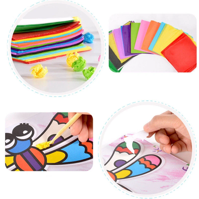 

Child 3D DIY Hand Drawing Painting And Imagination Training Toy Stickers Painted Paper Toys Creativity Kit Perfect Kids Gift