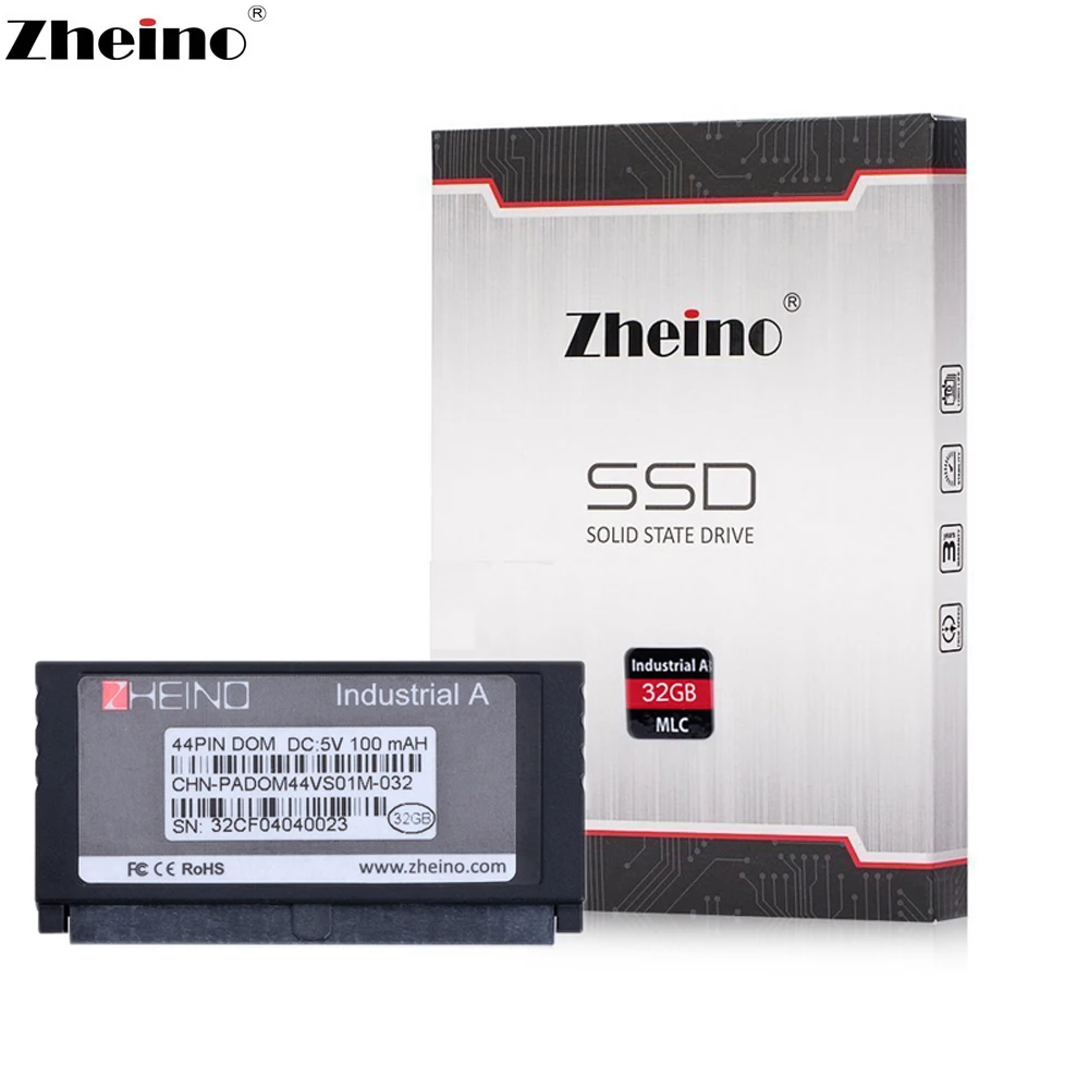 Zheino PATA IDE DOM 44PIN SSD MLC 8 ГБ 16 32 промышленный диск на модуле твердотельные накопители