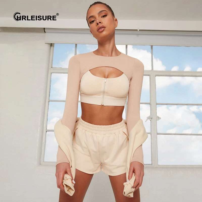 Женский спортивный костюм CHRLEISURE с противоударным бюстгальтером леггинсами и