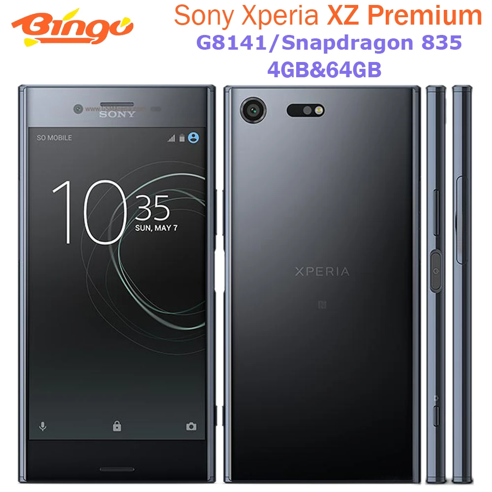 Sony Xperia XZ Premium G8141 Android мобильный телефон 4G LTE 5 46 "Восьмиядерный процессор Snapdragon 835
