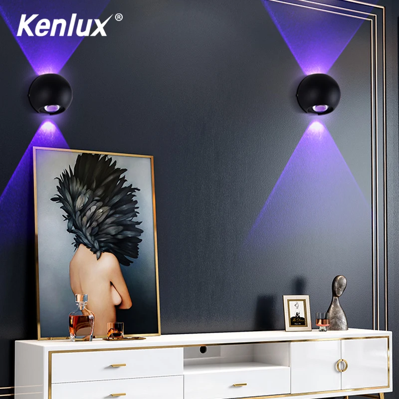 Современный алюминиевый настенный светодиодный светильник в стиле арт деко 6 Вт