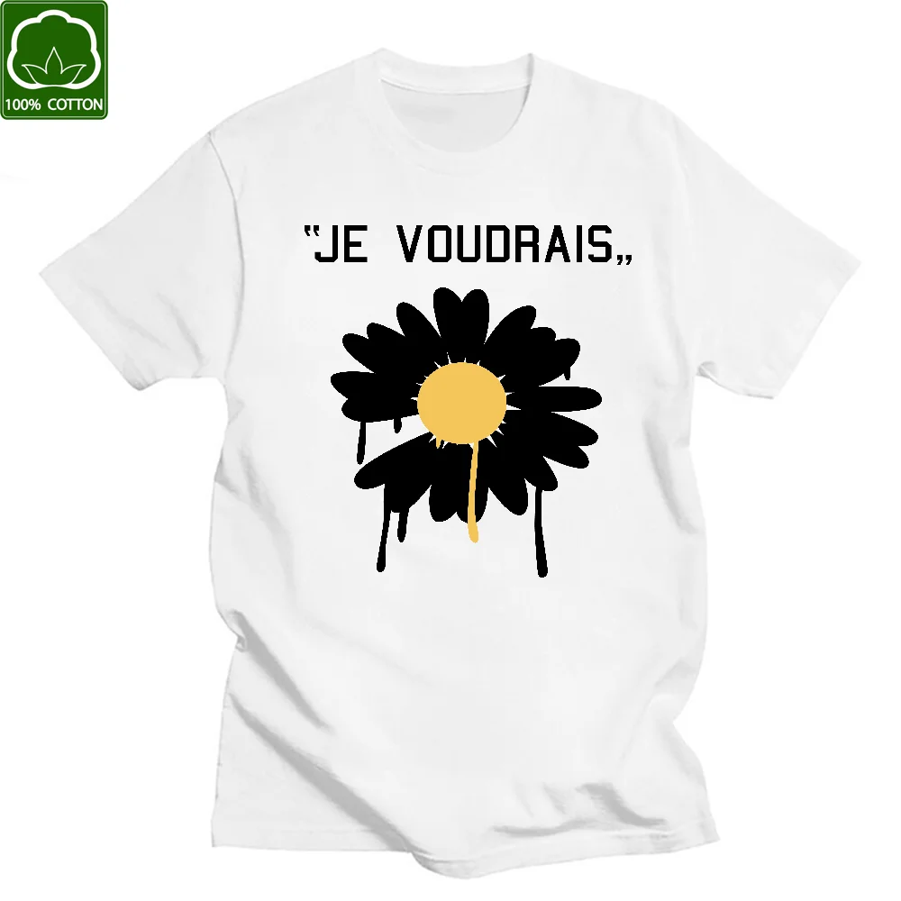 Camiseta de algodón con estampado de margaritas y crisantemo de G dragon, camiseta Unisex de manga corta para mujer, regalo Vintage para niña 2021, novedad