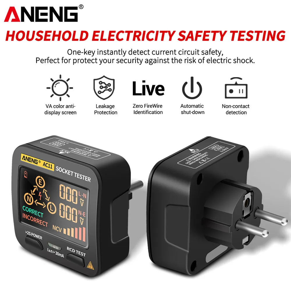 ANENG AC11 тестер проводки детектор lan tester свечей зажигания светодиодов напряжения