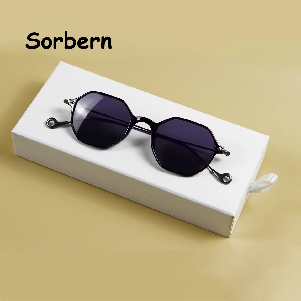 Солнцезащитные очки в круглой металлической оправе TR90 для мужчин и женщин UV-400 |