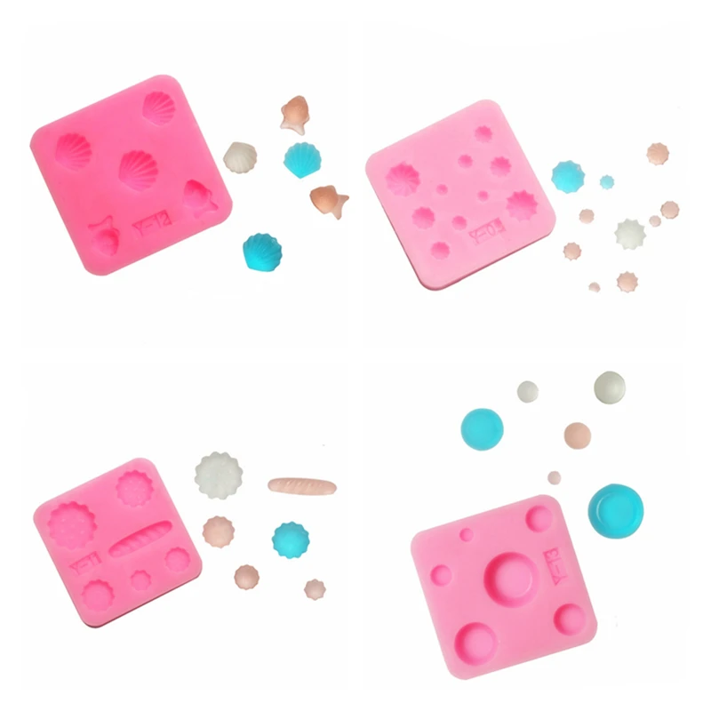 Мини силиконовая форма в форме десерта/сердца/печенья глина для рукоделия