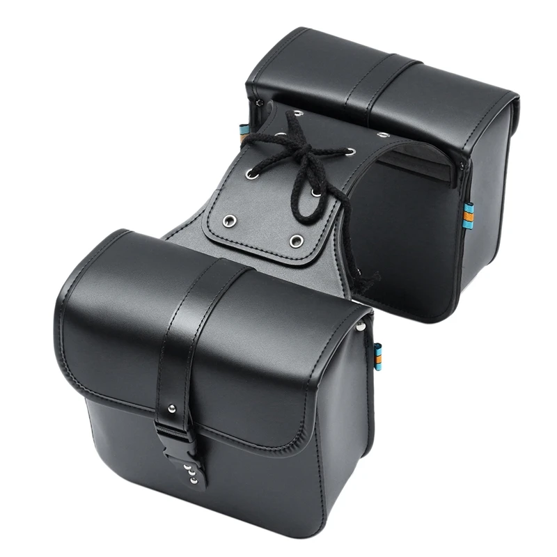 

Универсальные мотоциклетные сумки, сумка для ремонта инструментов, сумка для хранения для Honda Shadow Suzuki, боковая сумка для инструментов, Черна...