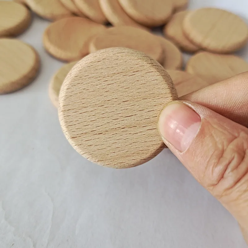 10 шт. 30 мм необработанные деревянные ломтики натуральные круглые круги вырезы