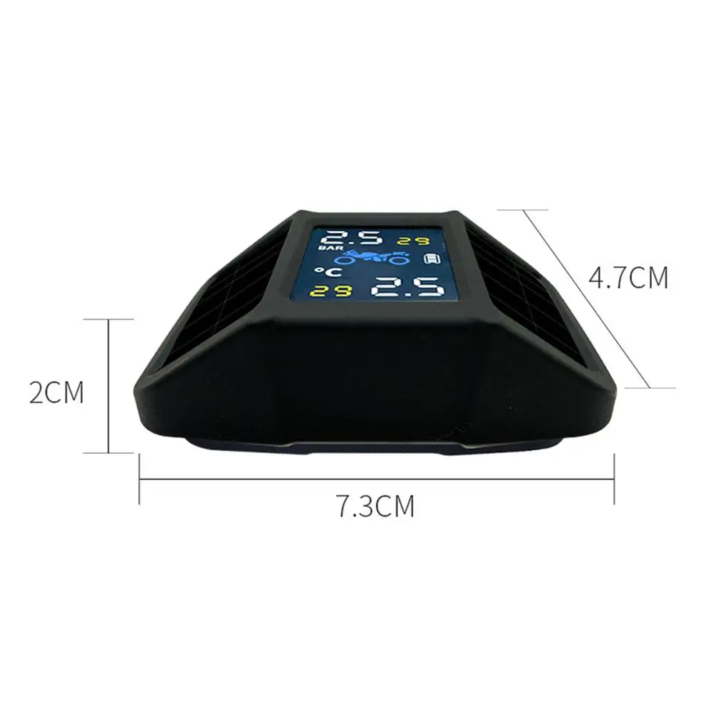 

TPMS MotorcyclesWireless Tire Pressure Monitoring System For Motobike With 1.5in Monitor Check Tire Pressure While Riding