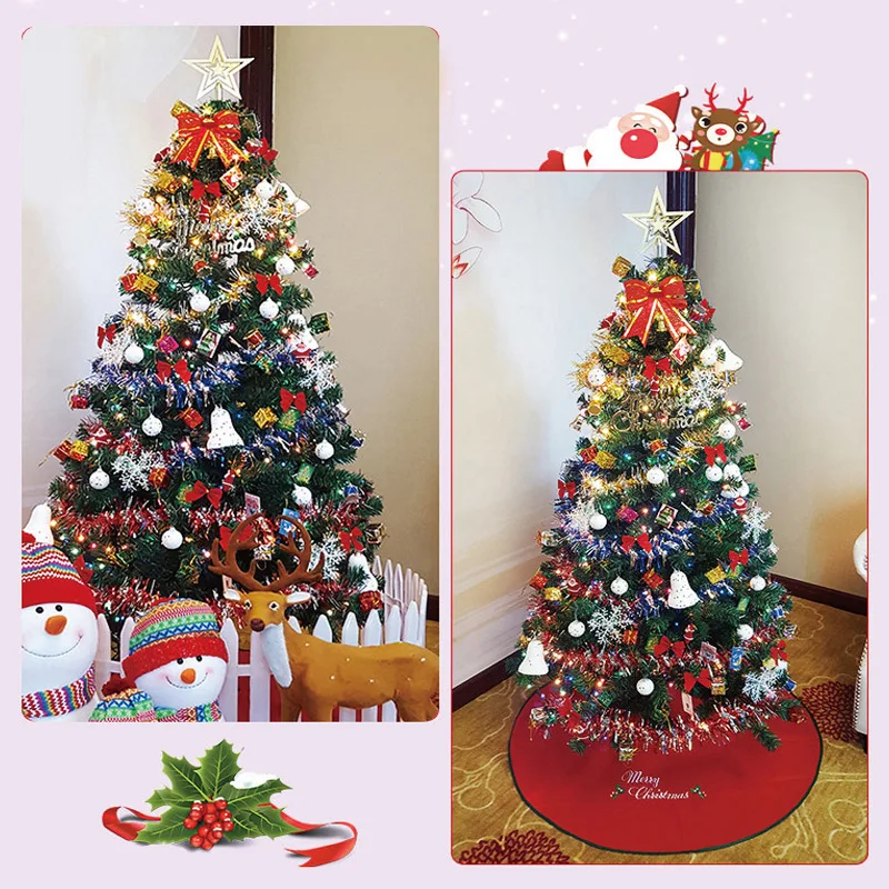 

150 см Рождественское украшение, елка с цветными огнями, Рождественская елка, упаковка, Рождественское украшение для вечеринки, новый год 2022