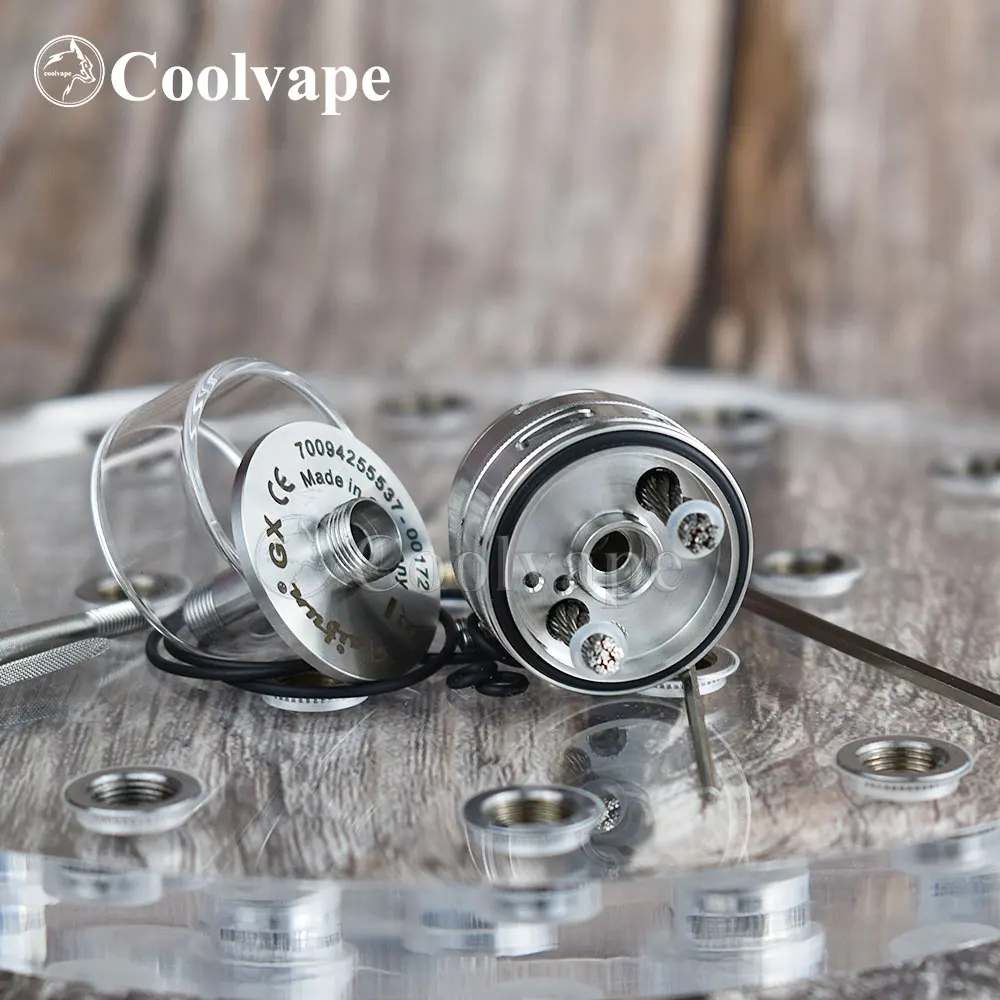 Coolvape Taifun GX 4 мл RDTA распылитель DL/MTL RTA легко заполняемый боковой 316ss vs GTR rta диаметр 23