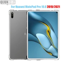 tablet case for huawei matepad pro 10 8 2019 2021 silicone soft shell tpu airbag cover transparent sleeve for mrx w09 mrr w29