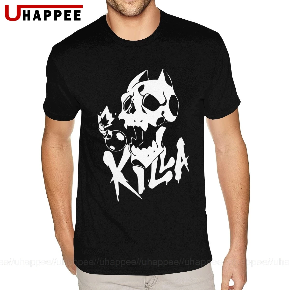 Большой и высокий убийца королева JoJo странные приключения футболки Homme Awesome