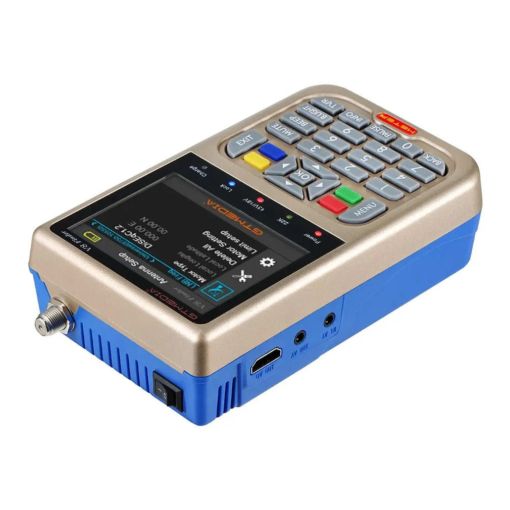 

V8 Finder Meter SatFinder Digital Satellite Finder DVB S/S2/S2X HD 1080P Receptor TV Signal Receiver Sat Decoder Location Finder