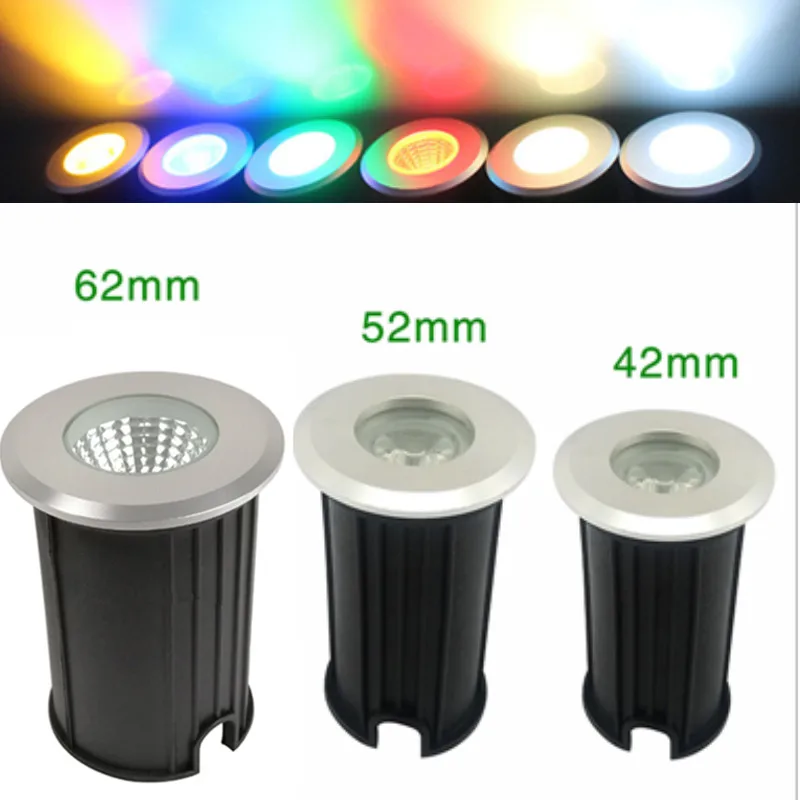 Светодиодный подземный светильник COB 7 Вт постоянный ток 12 В 24 RGB Напольная Лампа