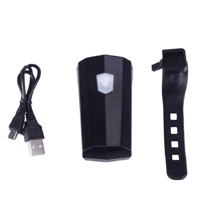 USB Перезаряжаемый велосипедный фонарь мигающий ночной Передний предупреждающий