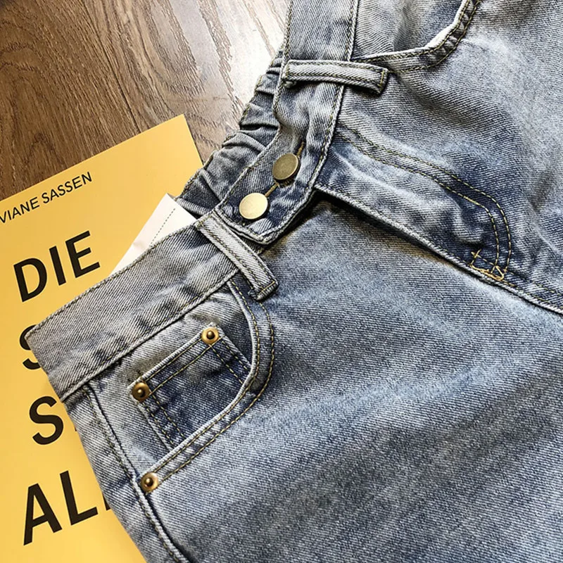 

Spring Summer Women Jeans High Waist Denim Pant Harajuku Korean Thin Long Wide Leg 2020 New Autumn Female Bottom Denim Pant