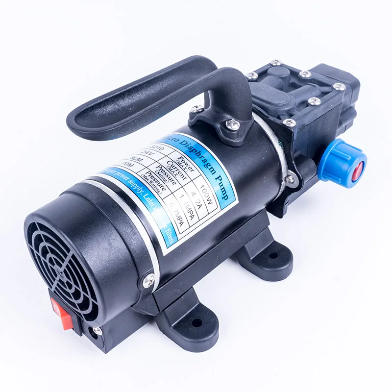 DC 24V 100W 130PSI 8L/мин стабильный водяной насос высокого давления диафрагмы